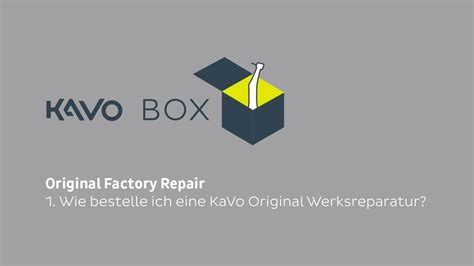 kavo box|kavo werksreparatur original.